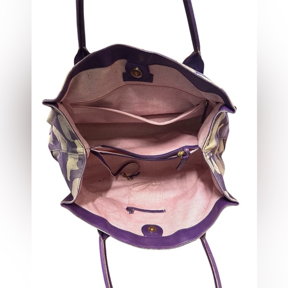 Dooney & Bourke Purple Tote Bag - Picture 3 of 8